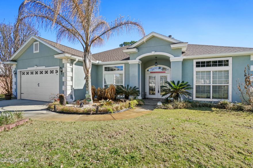 This wonderful home features: 4 bedrooms, 2 bathrooms, large living area, kitchen with breakfast bar & eating nook, laundry room, dining area, screened porch of over 400 square feet, outdoor gas hook up for the grilling parties PLUS a semi-in ground swimming pool with a deck for sunning! Flooring is tile and vinyl, stainless appliances with granite countertops in the kitchen and the bathrooms. The master bedroom is large and offers 2 closets, the attached bathroom has a jetted tub, separate shower, double sinks with plenty of counter space & cabinets. A split floor plan with 2 bedrooms on the other side of the kitchen and a 4th at the front of the house with lots of windows. The easy-care stucco exterior has new paint, the yard is well landscaped (it will be refreshed once the winter is over), the back yard is privacy fenced with a beautiful paver patio with plenty of grass area. Roof is new as of 2020, water heater as of 2019,dishwasher & gas stove as of 2018, home warranty in place through 3/2024, back yard pavers and deck are new as of last year. Closing to occur no earlier than 4/1/23