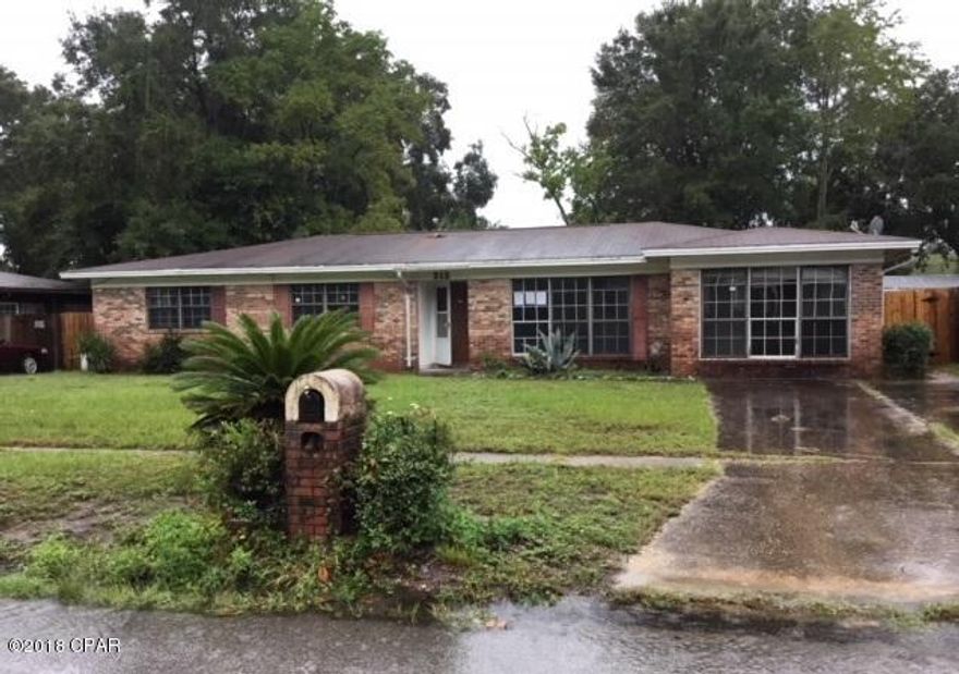 Brick home located in a residential community of similar homes. 3BR/2B with 1,714 SF and fenced back yard. The garage has been converted into a family room, so the square footage may be 1,804 now. Close to shopping, medical, and schools. Being Sold ''AS IS''. Some damage from Hurricane.  Ceilings in kitchen/dining, master Bedroom and Laundry.