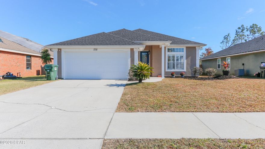 CURRENTLY UNDER CONTRACT SELLER ACCEPTING BACK UP OFFERS - FULLY REMODELED, High Ceilings w/ Open Floorplan, Beautifully Remodeled Home on a quiet Cul De Sac in one of the most desirable bedroom communities in Bay County.  No expense was spared on this high quality fully renovated home.  This Lynn Haven home is Close to the Cain Griffin Sports Park and also many shops and Restaurants.  All new roof, AC unit installed less than 2 months ago, Recently drywalled and freshly painted throughout! New kitchen with stunning Quartz Countertops and all new fixtures throughout home, Beautiful vinyl Plank flooring with fireplace in Living room along with Plantation Shutters. New plush carpet in bedrooms and in huge Master Closet. Large Fenced in Backyard with covered patio. Nicely Landscaped.