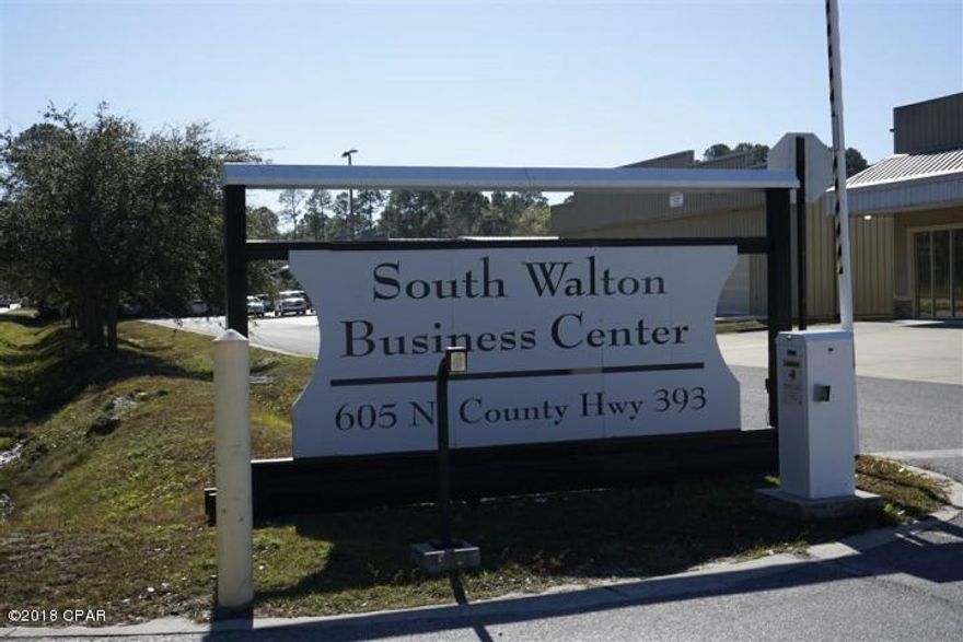 For Sale: Approximately 1500 SF 2 Story Heated/Cooled Office Space in Gated Office / Light Industrial Business Complex. 



2 Large Office Spaces: Approx 750SF upstairs with reception area, bathroom and coffee bar. Approximately 750SF downstairs with a large open area / office conference room upstairs. 



This is 1 of 5 units in this complex. Association dues are $225.00 per quarter and include water, outside power for lighting, trash and lawn maintenance. This complex is 4 Miles north of 30A beaches, restaurants, art galleries, Food, wine bars, lodging and sugar white sands.