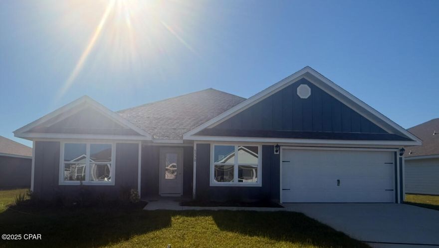 Welcome to the Sawyer floorplan located at 6530 Myers Road in the Liberty community! This home features 5 bedrooms, 3 full bathrooms and a two-car garage. Two bedrooms with a shared bath are just off the entry. This home features a large open living area and dining area. The kitchen overlooks the huge great room, making this the perfect home for entertaining. There is a laundry/mud room just off the garage with plenty of space for a washer and dryer. The kitchen features a center island, large pantry, beautiful white cabinetry and an appliance package that includes a stove, microwave and dishwasher. The primary bedroom features an ensuite bathroom with dual sink vanity, a large soak tub and separate shower. Additional features of this home include EVP flooring throughout the common areas and carpet in each bedroom. Equipped with Smart Home technology, this home has a Quolsys touch panel installed that can be integrated with your smart thermostat, DEAKO smart lighting and can even secure your home! The exterior of this home features Hardie Color Plus Siding and is uniquely engineered to stand up to the harshest elements from wind, rain, fire, freezing temperatures, and hail. Dimensional shingles with 30-year warranty. A landscaped front flower bed at entry way and fully sodded where clear. Our Liberty community features underground utilities making it less susceptible to damage from severe weather leading to fewer outages and more reliable service. Homeowners can take advantage of two amenity centers with keycard entry and enjoy two pools, a splash pad, BBQ/picnic area, playground, gym, yoga room, poker room, pickleball court and basketball court in the Liberty neighborhood! Schedule a tour to visit this neighborhood today! Home and community information, association fees, included features, terms, availability and amenities are subject to change at any time without notice or obligation. Drawings, pictures, photographs, videos, square footages, floor plans, elevations, features, colors and sizes are for illustration purposes only and will vary from the homes as built. Landscaping and furnishings may be decorator items not included in the purchase price and may not be available.