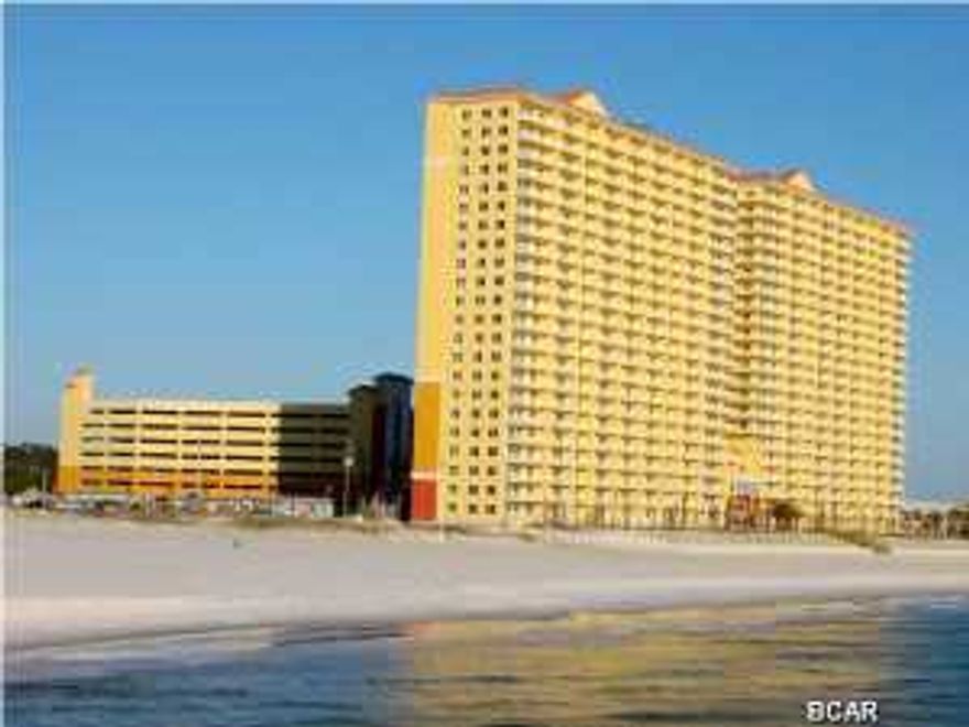 PRICE REDUCED FOR QUICK SALE - OWNER SAYS SELL NOW! Best Priced 1BR/2BA condo in the Hottest Resort in Panama City Beach. *** NOTE: Owners installed new HVAC unit ($3,400)in March of 2014 ***. This exceptionally furnished unit at Calypso was completely redecorated in 2013 and now features low maintenance tile throughout, flat screen TV's, beautiful wall and window treatments, and bright new wall and trim paint. With bunks in the hallway, this unit sleep 6. Calypso Resort and Towers has two resort-style pools, a Gulf side Tiki Bar, fitness room, and is the closest resort to the popular Pier Park beach side shopping and entertainment center and the Russell-Fields fishing pier. This condo comes rental ready with an incredible rental history the past 12 months.