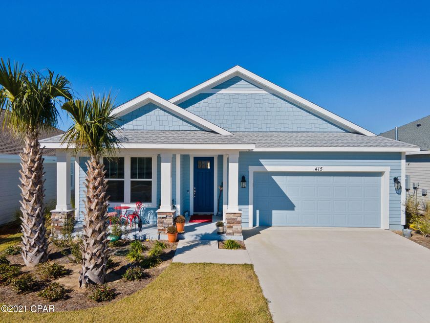 CURRENTLY UNDER CONTRACT, SELLER ACCEPTING BACKUP OFFERS' 

BEAUTIFUL HOME IN BREAKFAST POINT! 4/3 WITH A FENCED BACKYARD! ALMOST NEW! ONE OF THE MOST SOUGHT AFTER SCHOOLS IN BAY CTY.  THE ''CREVALLE'' FLOOR PLAN OFFERS SPLIT BEDROOM PLAN, OVERSIZED MASTER AND A TECH STATION! OPEN FLOOR PLAN IS PERFECT FOR  ENTERTAINING! COVERED BACK PATIO. FRONT BEDROOMS SHARE A BATH 3RD BEDROOM OFFERS A PRIVATE BATH. LVP THROUGHOUT MAIN LIVING AREAS WITH CARPET IN BEDROOMS.  THIS ALMOST NEW HOME IS PERFECT IF YOU DON'T HAVE TIME TO BUILD. COME CHECK IT OUT!