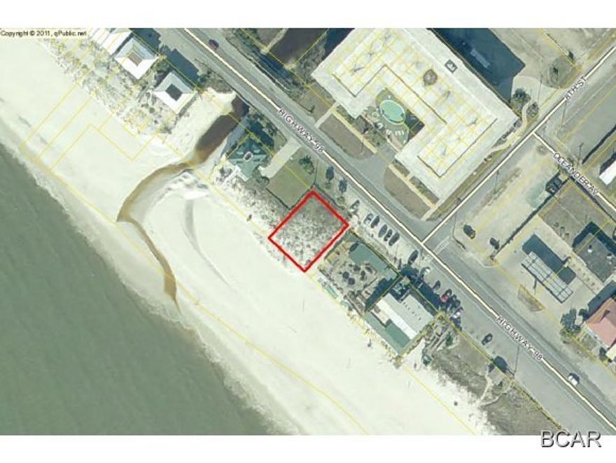 Gulf Front Lot in the heart of Mexico Beach. 66 Feet of waterfront property, zoned commercial and adjacent to Toucan's Restaurant. Listing agent related to seller.