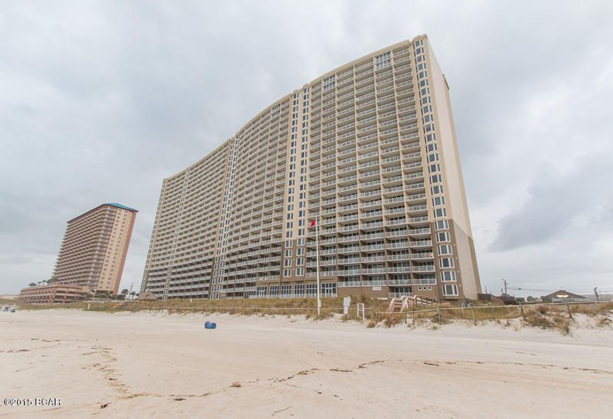 One of the, if not the, most popular condominiums in Panama City Beach, FL. The amenities are endless and showcase just how luxurious this 5-star resort is. It’s no wonder this is one of the best rental income producing condo’s in the area. On top of this resort being walking distance to Pier Park, the walkover from the northside of Front Beach Rd. to the beach side features the well-known Sky Bar and sushi bar. You also have 5 swimming pools (2 beach side), 2 hot tubs, 2 tiki bars, full service starbucks, fitness center with a day spa, 10,000 sq.ft. convention center, and 8 high speed elevators. Oh yeah, it comes fully furnished and the seller is giving a $2,000 allowance for new stainless appliances!!! By far the best deal available at Emerald Beach Resort.