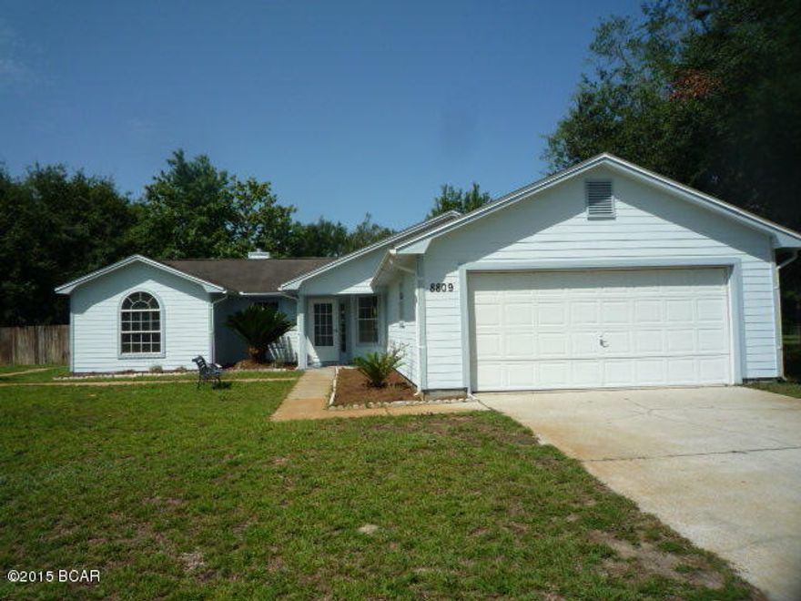 ***Bank Owned*** Split Floorplan-3 Bedroom/2 Bath.  Just painted and carpeted...looks like new!  Wood flooring, ceramic tile in baths and kitchen.  

A screened porch overlooks the large back yard and outside storage building with electricity-perfect for a workshop. Large Laundry room and garage provide much desired storage.