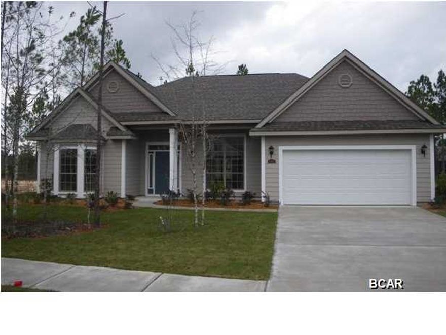 The Cynthia plan is a very open all brick plan with distinctive arches and angels throughout with a very spacious study that has a large bay window. Upon entering the foyer you will find the dining room which is accented with large arched opening and a 12 ceiling. The master has a sitting area with a door to the covered patio and an on suite with everything; garden tub, shower, huge walk in closet and a water closet. The secondary bedrooms are on the opposite side of the home and are divided with a large hall bath and the laundry room. We offer a bonded 10 year structural warranty. This home will have a sunroom, and a covered porch.