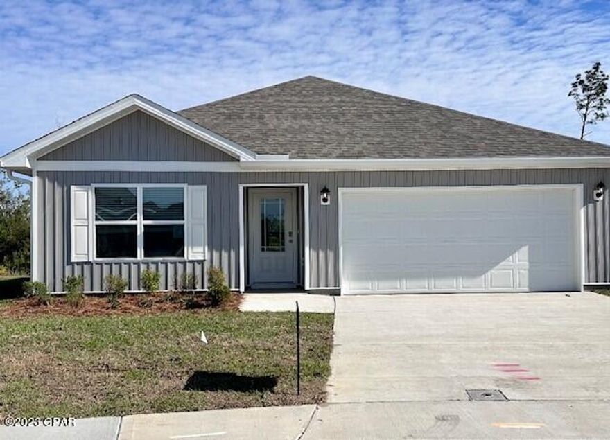 The Aldridge floorplan is a three bed 2 bath single family home. It features LVP floors. The kitchen is open and spacious with a center island and includes a pantry, beautiful cabinetry, and durable laminate countertops. This beautiful home has been constructed with a reinforced concrete foundation with wire mesh, rebar, house wrap barrier and three-sided brick and vinyl front.