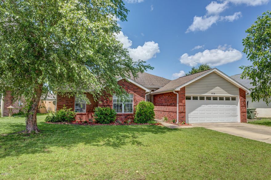 Get ready to fall in love with this impeccable & gorgeous home! Centrally located in Lynn Haven, 3-bed / 2 bath in the Timbers neighborhood with 1,732 sqft. This spacious home has split floor plan, the large living room has beautiful laminated floors, wood burning fireplace, high ceilings and large crown molding. The kitchen has a breakfast bar and dining area with chair rail molding. The roomy master bedroom with a corner area for an office or nursery. Master Bath double vanity, TWO showers and his and hers closet. NEST thermostat to control your AC! The backyard is completely fenced in and very private, workshop for all yard tools and a new extended patio for the outdoor BBQ enjoyment. There’s TONS of storage space in this home! All measures are approximate, please verify if important