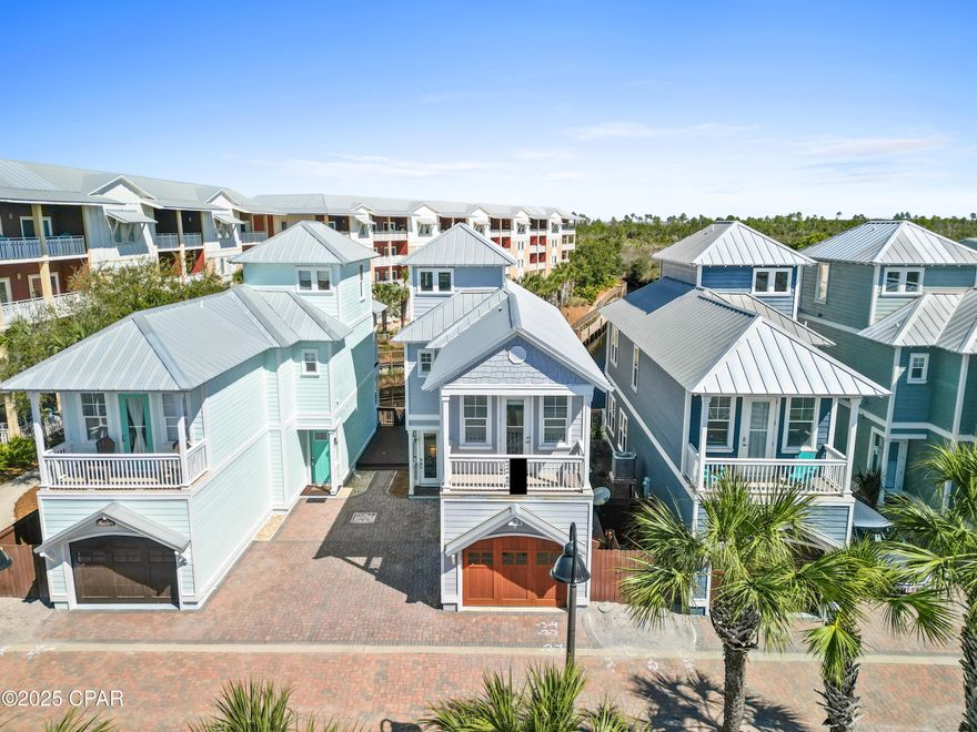 This beautifully renovated 4 bedroom, 2.5 bathroom Waterside Cottage has stunning Gulf AND Canal views! Expertly furnished and decorated to create a breezy coastal vibe, this property is sure to stun renters or guests. Load and unload your boat on the dock behind the cottage after a fun day of boating or fishing! Enjoy a large community swimming pool with a hot tub with less than a minute walk. Take in Gulf views from the front balcony and Canal/pool view from the master suite balcony! Grill out on the back porch and enjoy a pool or beach day just moments away. This cottage is a short walk to the sugar sand beaches of Mexico Beach. Conveniently store your beach gear and toys in the attached garage. The top floor is currently equipped as a bunk room with two twin bunks overlooking both the Canal and Gulf! Whether you are in search of the perfect rental investment or a beach escape second home, this property comes fully furnished and decorated! Schedule a private tour or reach out for a video tour today.