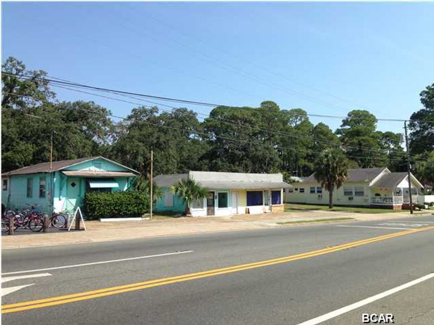 1.27 acre parcel directly on Beck Avenue located between St Andrews Marina and Highway 98. It currently has ten buildings, three commercial and seven residential cottages in use. The commercial units are vacant and need refurbishment. The property is L-shaped with approximately 268 feet of frontage on Beck Avenue and 135 feet of frontage on Chestnut Avenue. The highest and best use is for commercial with access to both streets. Great location near Gulf Coast State College, FSUPC, and Port of Panama.