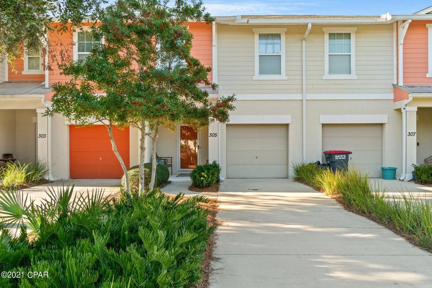 CURRENTLY UNDER CONTRACT; ACCEPTING BACK UP OFFERS. Welcome to Whisper Dunes! One of the Beaches most sought after communities that boasts a large community pool, sidewalks, streetlights, greenspaces, golf cart friendly and only a few blocks from the Beach! This low maintenance townhome has been immaculately kept and has been a 2nd home since it was built! All 3 bedrooms are a good size and the master bedroom has a large walk in closet and en-suite bathroom. There is a half bath downstairs and the open living concept gives you plenty of space to entertain. The HOA in Whisper Dunes is one of the few that takes care of exterior yard work. The townhome is built with cinderblock and wood frame construction, has hurricane impact doors and windows. This would make a fantastic second or primary home. No Short Term Rentals are allowed. New AC Unit replaced June of 2021