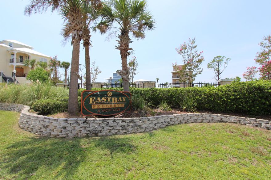 Seller says bring all reasonable offers! Dedicated Boat Slip #4 and residential lot! Beautiful first tier corner lot with panoramic views of East Bay. East Bay Preserve provides breathtaking views and quick boating access to the Inter-coastal Waterway, St. Andrews Bay and Gulf of Mexico. Located in Callaway, the development is close to Tyndall. Each lot in the gated, upscale community has a boat slip in the community dock area.  Enjoy the views and sunsets from the community gazebo located at the docks. Beautiful, custom built homes built in the development. Owner is a licensed Florida Real Estate agent.