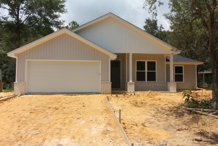 Beautiful New Construction home on Leisure Lake. This home is spacious, had many many upgrades to include custom cabinets, Quartz counter tops, upgraded fixtures, upgraded , This home has 3 bedrooms and 2 baths and is super spacious open floor plan. Porch on back of house and just walk to the water and drop in your canoe or Kayak. This home is ready for its new owner