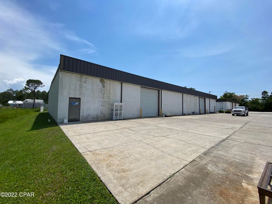 7,000 square feet of warehouse space available on Skyview Drive. Located off McElvey Road and Thomas Drive within one-half mile of the Navy Base.  The space is climate controlled and includes two ADA restrooms, one 12'W x 14'H street-level rollup door. The Navy Base rents the other 4,000 SF in the building for storage only. This is the lowest rental rate for warehouse space in Panama City Beach.  $8.50 NNN per sq. ft., plus $1.00 per sq. ft. in operating expenses that include property taxes, building insurance and common area maintenance and landscaping. Available July 1st.
