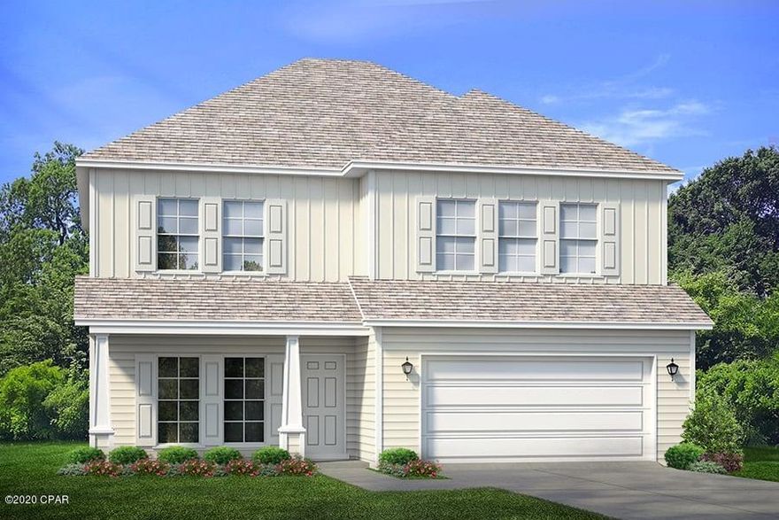 The two Story Azalea floor plan is a spacious 4 bedroom, 3 ½ bath, 2 car garage home that features a large game room on the 2nd floor. This home

has plank vinyl flooring on the 1st floor of the home in all the common areas, baths and laundry room. The kitchen has painted cabinetry, large breakfast bar and

granite counter tops. Stainless steel appliances include a smooth top stove, dishwasher and microwave. Bedroom one is downstairs with a walk-in closet and 5ft

walk in shower in the bath. A full irrigation system and a beautiful glass front door is also included. A standard Smart Home package includes a KwikSet keyless entry, Skybell doorbell, automated front porch lighting, an Echo
Dot device, and Quolsys touch panel which can be integrated to control your lighting, thermostat, front door and so much more.
A builder 10 year structural warranty is also included.

Pictures, photographs, floor plans, elevations, features, colors and sizes are approximate for illustration purposes only and will vary from the homes as built. Home and community information including pricing, included features, terms, availability and amenities are subject to change and prior sale at any time without notice or obligation. For Move-In/Completion Estimates: Ready dates are estimates only. Timing of completion of construction and buyer move-in are subject to contingencies contained in home purchase agreement and governing jurisdictions issuance of a certificate of occupancy, and may change due to forces majeures and other delays or disruptions outside the reasonable control of the Builder.