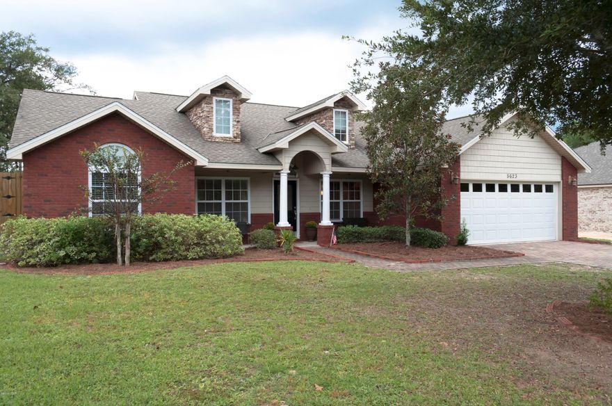 Beautifully maintained home with open floorplan, vaulted ceilings in the main living area, corner fireplace, spacious kitchen and split bedroom plan.  The Master bedroom has raised ceiling with crown mouldings, and his and hers closets.  The master bath has a corner whirlpool tub with separate shower and his and hers vanities.  The three remaining bedrooms are nicely sized and share a bath in between.  The lot is large and has a beautiful inground pool.  The back part of the lot is fenced for kids to play or dogs to run!  Make your appointment to see this one today!