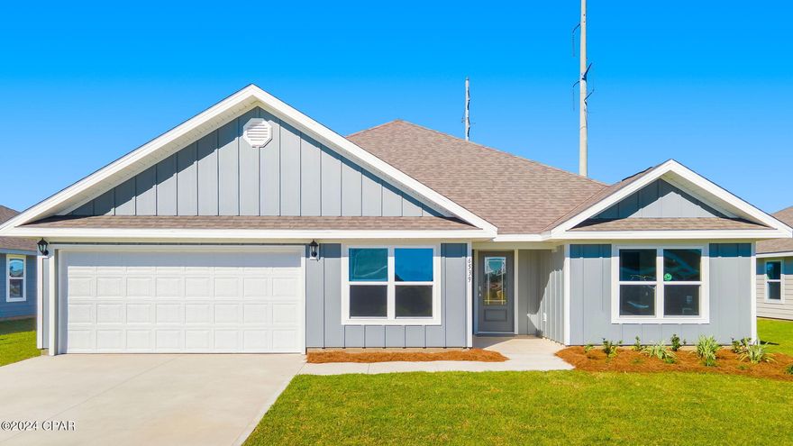 Welcome to 6539 Lazar Lane, where modern convenience meets comfort in the heart of Panama City, FL. This stunning single-family residence boasts 5 spacious bedrooms, 3 well-appointed bathrooms, and an array of features. 

As you step inside this home, you will be greeted by a bright and open floor plan with LVP flooring that extends throughout the common and wet areas, creating a seamless flow from room to room. The plush carpeting in each bedroom adds a touch of warmth and coziness, providing a peaceful retreat at the end of a long day.

The heart of the home is the kitchen, equipped with a functional center island, ample pantry space, and beautiful white cabinetry. The included appliance package, featuring a stove, microwave, and dishwasher, is sure to inspire culinary adventures. Adjacent to the kitchen, you will find the convenience of a laundry room leading to an attached two-car garage, making household tasks a breeze.

The primary bedroom is a true sanctuary, complete with an ensuite bathroom that offers a dual sink vanity, a large soak tub, and a separate shower to wash away the stresses of the day. Smart Home technology enhances your living experience with a Quolsys touch panel that can integrate with your thermostat and lighting for optimal comfort and security.

Step outside to the covered back patio, accessible from the living area, and envision yourself enjoying Florida's beautiful weather and creating memories with loved ones. With all these features and more, 6523 Lazar Lane is not just a house—it is the key to the lifestyle you have been dreaming of. The Liberty amenity center is just a short walk from your doorstep. The amenity center features 7500 square feet and is complete with a large pool, a splash pad, a playground, and a fitness center inside. Inside you will find a large community gathering room, a meeting center, catering kitchen, and card room as well as children's activity room, and fitness center.