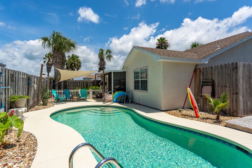 NOT AVAILABLE TO SHOW AT THIS TIME. TAKING CARE OF SOME ITEMS IN THE HOME!  Beautiful beach home  within walking distance of the beach! bidawee beach has gated access for owners! this is your chance to have your piece of the beach for under $300k!! Private saltwater pool with fantastic landscaping and an outdoor shower!!Recently updated and painted. Open family dining rooms for those times you are iside. The  saltwater pool is the perfect place to relax and enjoy the sun.very close to pier park,restaurants and shopping. This one is could be just the one for you!!