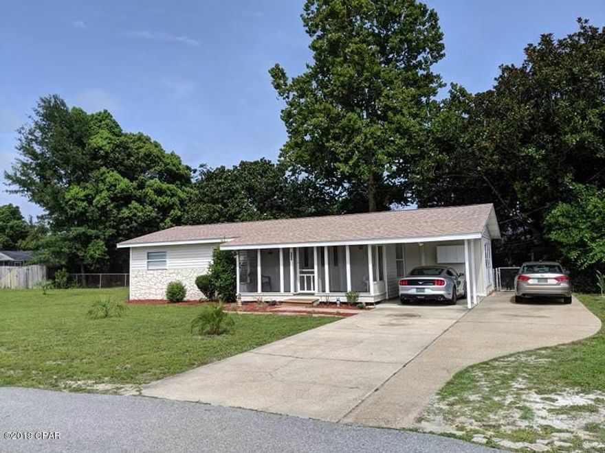 Don't Miss This!!! Charming 3 bedroom home on the beach.  Brand New roof  July 2019, New Appliances and new flooring in the florida room. Solid Home needs a little TLC. This home is a charmer with original wood floors, and a cottage feel. It has spacious bedrooms. and a

large living room. Excellent location with the beaches and shopping or entertainment at Pier Park just a 1 mile away. Frank Brown Recreational Park is even closer. Located in Flood zone X, no flood insurance is required.  Another bonus is the newer A/C system. Situated on 3 lots, a huge value is the yard. It's over a quarter of an acre with no HOA fee's. The 120 X 120 property could possibly

have room to build another home. All information and measurements are approximate. Buyer should verify if important.