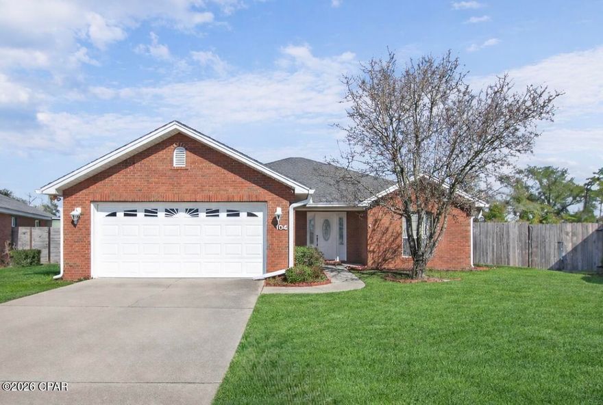 Welcome to this thoughtfully designed 3-bedroom, 2-bath home tucked in the center of a quiet cul-de-sac. Featuring a desirable split floor plan with all bedrooms located at the back of the home for added privacy, this layout keeps kids' rooms away from the front entry — a rare and practical touch. Enjoy a spacious kitchen with abundant counter space and bar seating, perfect for entertaining while you cook. The oversized primary suite offers double walk-in closets, a soaking tub, separate shower, and private water closet. Step outside to a large, fully fenced backyard with an oversized partially covered patio, outdoor kitchen, and storage shed — ideal for relaxing or hosting guests. Additional upgrades include a full home water softener, irrigation system, and a double car garage. This home combines comfort, functionality, and outdoor living in a peaceful neighborhood setting. 

Call your Realtor today to schedule a showing!