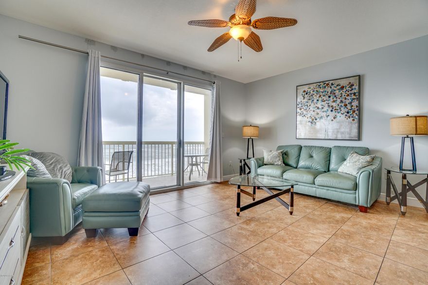 UNDER CONTRACT, SELLER ACCEPTING BACKUP OFFERS   This beautifully furnished condo conveys with a seasoned rental history and is being offered fully furnished and rental equipped. This third floor condominium features one bedroom, two bathrooms, and built in bunk beds easily sleeping 6 . With a fully-equipped kitchen and in-unit washer/dryer, this unit offers all the comforts of home. 

Well-appointed, this unit is tiled throughout including the master bedroom. Sunshine and warm gulf breezes abound from the large balcony (130sq.ft) - enjoy sunrise views in the morning and Sunset views in the evening - the ultimate in alfresco living! This condo is move in ready - great for second home, vacation rental or full time living. If you are looking for a one of a kind property and a terrific investment, look no further! Celadon Beach is located on the much desired west end of Panama City Beach and offers resort style amenities including 283' of Gulf frontage, heated Gulf front pool and spa, indoor/outdoor heated pool, 2 hot tubs, tennis court, media room, meeting/conference room, fitness facility, on-site rental office, 3 high speed elevators plus a 4 level parking garage with walk-over to the lobby and rental desk.