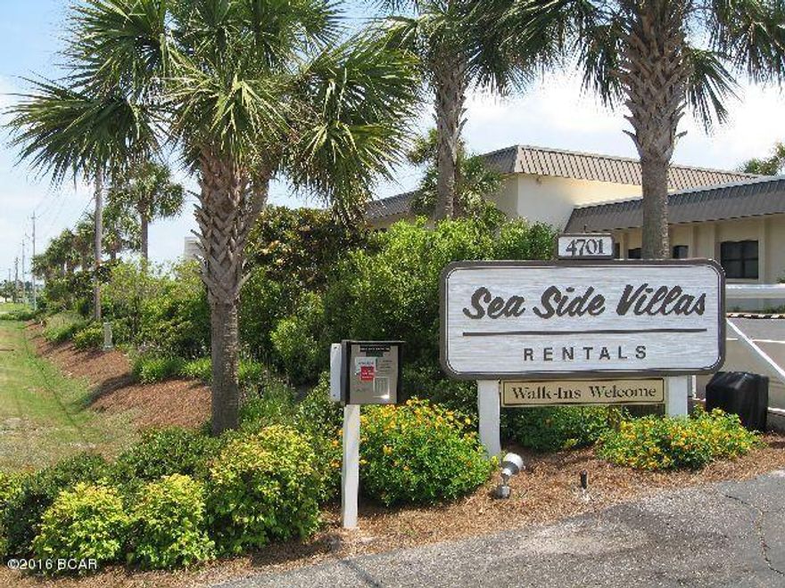 This is a low rise complex in the quiet, eastern end of Panama City Beach, St. Andrews State Park and some popular local restaurants.  The unit has a bath and a half and will sleep 6 including a sleeper sofa in the living room.  There is a large screened in balcony with a great view of the Gulf.