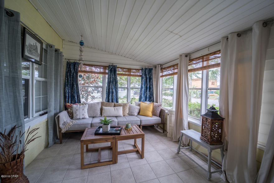 Only 2 lots from the dedicated Bid-A-Wee Beach, this is your new Beach getaway! 

This 2B 1Ba cottage offers great original heart pine walls and ceilings in the living room,new metal roof (2018) and beautiful gulf sunsets while enjoying your favorite beverage from your large enclosed front porch or open the windows and enjoy invigorating gulf breezes. This home is located in the zone within Bid-A-Wee which allows short term rentals.

You can enjoy this quintessential Old Florida Beach Cottage right now or if you wanted expand the property or even build your dream pool/oasis on the great 60' x 150' lot. 

Current owner has design and plans for remodeling this home to a 4B/3 ½ Ba.