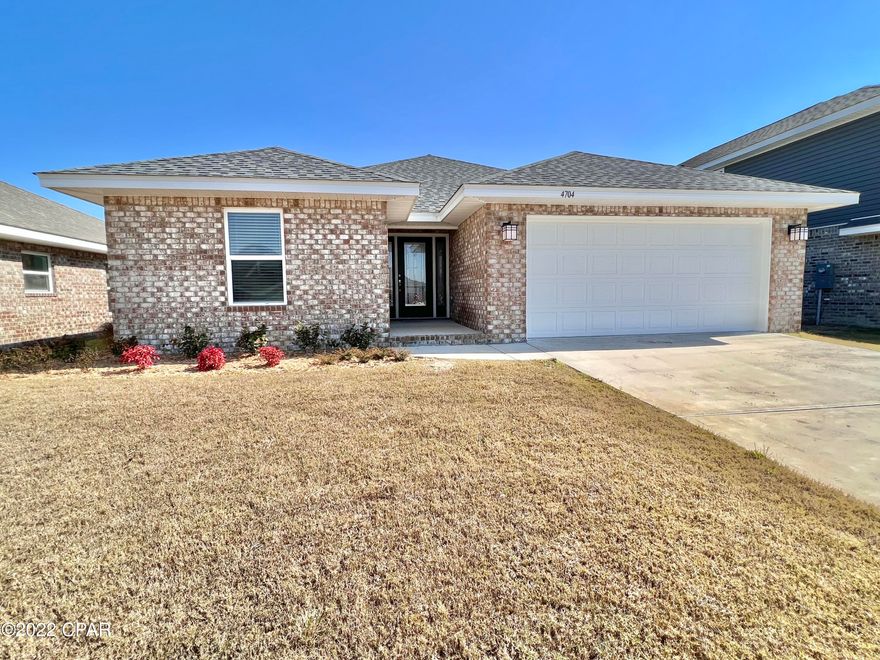 MOVE IN READY!!!!

Our model home is FOR SALE!! 3 bedroom, two bath, brick home with a two-car garage on a cul-de-sac.  CoreTec Pro Plus luxury vinyl plank flooring, granite counter tops, Moen faucets, lever-handled hardware.  Fully sodded yard with sprinkler system.  Tray ceiling in Master Bedroom,  High ceiling in Family Room, open concept kitchen/living, split Master/Guest Bedroom Floor plan. Since this is our model home the refrigerator and the blinds is included (at advertised price).