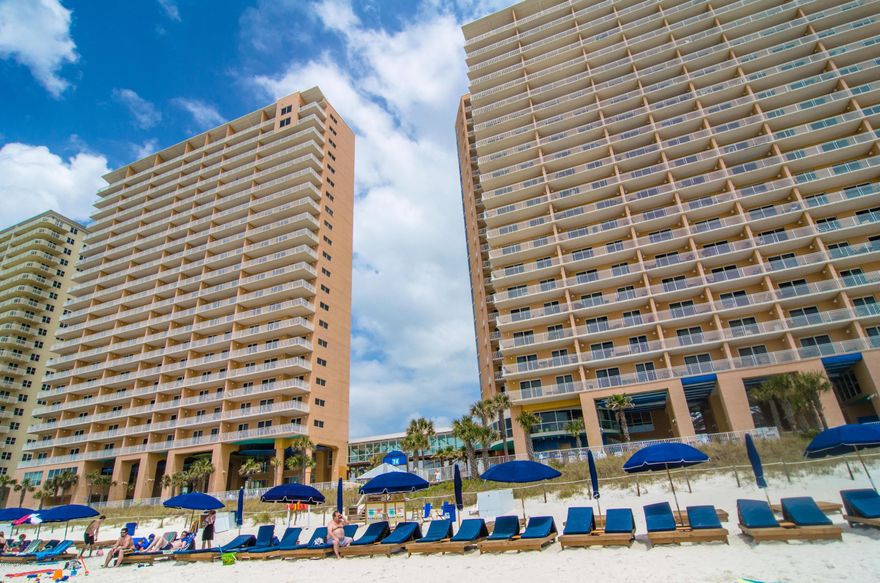 Beach living at its finest in the perennial favorite, Splash. Prime 7th floor locations makes this condo a rental powerhouse!  This beach inspired 1 bedroom + bunkroom, 2 bath condo has riveting Gulf views while sunshine and warm gulf breezes abound from the balcony. The spacious kitchen features loads of cabinet space and is rental ready.  An open and spacious floor plan is decorated with the beach and sun in mind. Splash! offers amazing resort style amenities including: waterpark, including a kids' pool park with waterslides, interactive water toys, a lazy river ride, dive-in movie theater, arcade, state of the art fitness center, a pool and Jacuzzi just for the adults and a poolside bar and grill. All this plus covered garage parking, a beach apparel/surf shop, and on-site rental management & check-in desk. Just minutes to all the best restaurants, shops and entertainment including Pier Park!