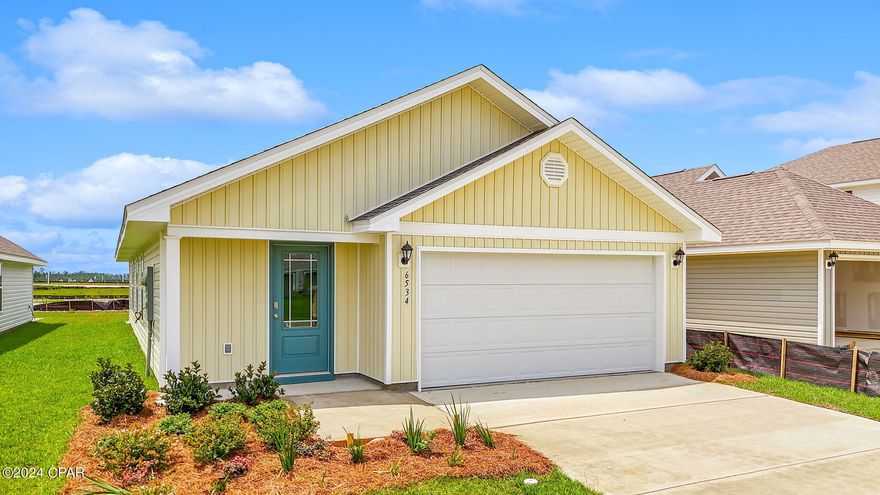 Under construction in Phase III of Liberty. This home is located at 6534 Canley Court. The Burke is a 3-bedroom 2 bath, 1384 square foot home with an open floorplan.  This home features a large living area, open to kitchen and dining area. The kitchen features a center island with white cabinetry, stainless appliances including a stove, microwave and dishwasher. Interior features of this home include stainless appliances, EVP vinyl flooring, durable laminate countertops and carpet in the bedrooms. Liberty neighborhood is conveniently located in beautiful Panama City off Star Avenue near 231. Located just 25 minutes from Tyndall Airforce Base, 20 minutes to hospitals, and less than 15 minutes to shopping, restaurants, and grocery stores you will be amazed at the convenience once you enter the winding entrance to this beautiful sanctuary. Liberty, D.R. Horton's premier new lifestyle community, offers a 7,500 square foot community center with full gym, wellness rooms and much more. Additionally, behind the community center is a water wonderland with resort style pool, splash pads, and an outdoor grilling kitchen with seating.