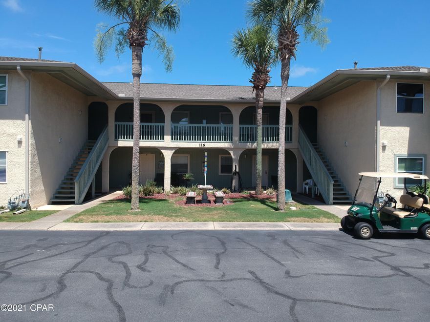 This 1 bedroom condo is conveniently located to the beach Nicely decorated beach theme furnishings. There are numerous pools many are heated. This condo can sleep six. It has a newer water heater and the AC unit is approximately about 8 years old. This is a gated community. If you are looking for investment or a family retreat this is ideal. Low maintenance and secure. Easy access ground floor level.