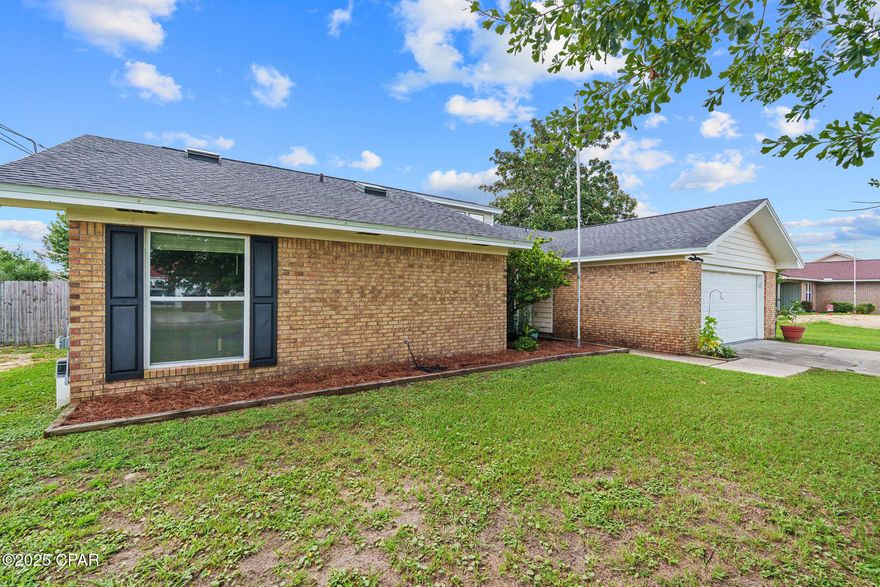 UNDER CONTRACT, SELLER WILL CONSIDER BACK UP OFFERS 

Welcome to 1605 New Jersey Avenue, a well-maintained and move-in-ready home nestled in the heart of Lynn Haven, a beautiful and highly sought-after community in the growing Bay County area. This location is ideal for those looking to be close to everything, just minutes from top-rated schools, local parks, shopping and dining, public boat landings, and military bases including Tyndall Air Force Base and Naval Support Activity Panama City. Lynn Haven offers the charm of a small town with the conveniences of a larger city, making it one of the area's most desirable places to live.

This spacious property offers 1,871 heated and cooled square feet of comfortable living space on a generous .344-acre lot. Full of charm and character, the home blends classic style with modern updates throughout. A new roof installed in 2019 adds peace of mind, while a new septic was installed in 2025! Thoughtful touches give the home a warm and inviting feel and best of all, it's USDA eligible, offering the potential for 100% financing for qualified buyers.

Step inside to a vaulted great room with a cozy wood-burning fireplace and luxury vinyl flooring that flows into the dining area. The open-concept layout makes it perfect for entertaining or relaxing with family. The kitchen features granite countertops, ample counter and cabinet space, a breakfast nook, and a convenient laundry room just off the kitchen. Just beyond the living space, you'll find a versatile den, ideal for a second living area, home office, playroom, or bonus space. Overlooking the spacious backyard, this bonus room adds flexibility and function to fit your lifestyle needs. Outside, you'll find a fully fenced backyard (part privacy) with plenty of room to roam, a storage shed for your tools and gear, and mature trees that add both shade and privacy.

Whether you're looking for your first home, a place to grow, or a forever home in a thriving Florida community, this one checks all the boxes. Schedule your private showing with a REATLOR® today and experience the charm of Lynn Haven living! If important, please verify all information and measurements.