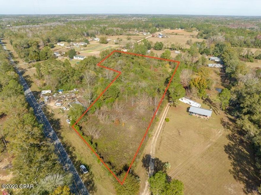 4 acres in Holmes County- Bonifay, Florida with paved road frontage on Hwy 177.  Unrestricted land use- perfect for  mobile homes site.  HIGH and DRY land- no flood zone.  Very affordable!  This land won't last!