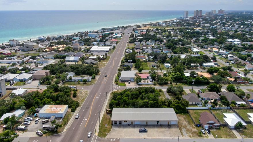Corner commercial lot located in a high traffic area with high visibility right on Hutchison Blvd (formerly known as Middle Beach Rd).   Zoned CH (Commercial-High Intensity).