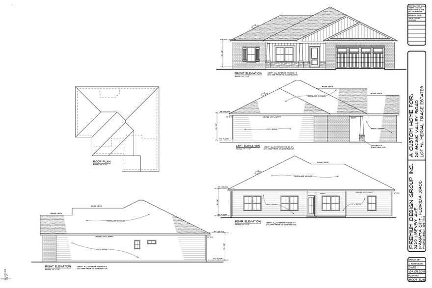NEW CONSTRUCTION 4/2 ON 1 FULL ACRE LOT-easy access to Panama City & Lynn Haven's main shopping corridor, Tyndall AFB, and the Naval Coastal Systems Base. Interior of home offers upgraded lighting fixtures, super durable laminate wood flooring, large living room and dining room, kitchen with locally built cabinets, solid surface counter tops, large island, unique accent lighting and stainless steel appliances,large Master Suite, convenient linen closet and walk-in master bath closet, recessed lighting and crown moldings. Exterior features large lot, two car garage, partial sodded yard with sprinkler system and covered porch, brick and vinyl. Please verify all measurements and other listing information if important.