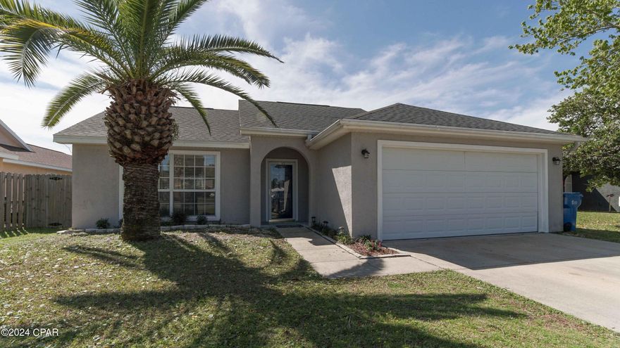 'CURRENTLY UNDER CONTRACT, SELLER WILL CONSIDER BACKUP OFFERS' This lovely 3 bed 2 bath home is nestled in the vibrant heart of Panama City Beach.  As you enter, the cozy interior welcomes you with open arms, featuring a harmonious blend of comfort and style. The layout is meticulously designed to foster a seamless flow between living spaces, making it perfect for both quiet family evenings and grand entertaining.

The bedrooms serve as tranquil retreats, with the main bedroom offering a luxurious en suite bathroom and expansive walk-in closet, promising a private sanctuary for relaxation.

But the allure of this property extends far beyond its walls. Step outside to discover an oasis in your backyard - a spectacular in-ground pool. This feature is not just a luxury; it's a lifestyle, offering endless days of relaxation and entertainment under the Florida sun. The pool area is covered by a screened inclosure to prevent bugs and leaves from getting into the pool.  Their is also a safety gate that can be put up around the pool to prevent unattended small children and dogs from getting into the pool.  
Positioned just 1.5 miles from the pristine beaches of the Gulf of Mexico, you're never far from sandy shores and breathtaking sunsets. The home's proximity to a wealth of local shops and restaurants means convenience is at your doorstep. From casual beachfront dining to boutique shopping, everything you need for a fulfilling coastal life is just around the corner.