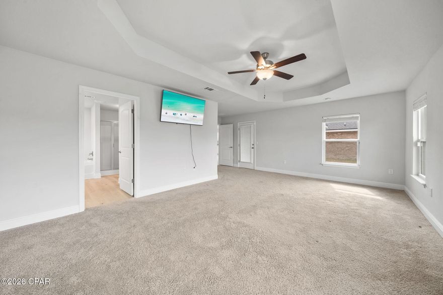 Welcome home to this brand-new listing in the highly sought-after College Station neighborhood of Panama City! This charming three-bedroom, two-bathroom home offers 1,901 square feet of well-designed living space that checks all the boxes for comfortable Florida living.

The split floor plan gives everyone their own space, which is honestly one of the smartest layouts out there. The primary bedroom is a true retreat, featuring a large closet and a double vanity bathroom that makes morning routines a breeze. Vaulted ceilings throughout create an airy, open feel that makes the home live even larger than its generous square footage suggests. Vinyl plank flooring runs through the home, giving you that beautiful look without the fussy maintenance. The kitchen comes equipped with a pantry, because nobody ever complained about having too much storage.

Ceiling fans keep things comfortable alongside the central electric system, and the garage provides covered parking plus extra room for all your stuff. The quality of construction here is evident in every detail, built to handle the Florida lifestyle with ease.

The neighborhood puts you in a fantastic spot with Publix just minutes away for grocery runs, Zollie Young Dog Park nearby for your pets, and North Bay Haven Charter Academy right around the corner. Residents will also appreciate easy access to Mosley High School and even Florida State University Panama City for higher education options.

This one is fresh on the market and ready for its new owners. Schedule your showing today before someone else calls it home!