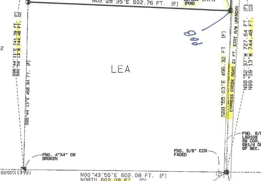 High and dry 6.8 acres about 2.5 miles West of Alford Fl.  Beautiful home sites.  Owner will divide into 2 - 3.4 acre tracts.  Parcel has a new survey. No deed restrictions.  Has a well and Power Pole already hooked up.  Possible owner finance with large down payment.