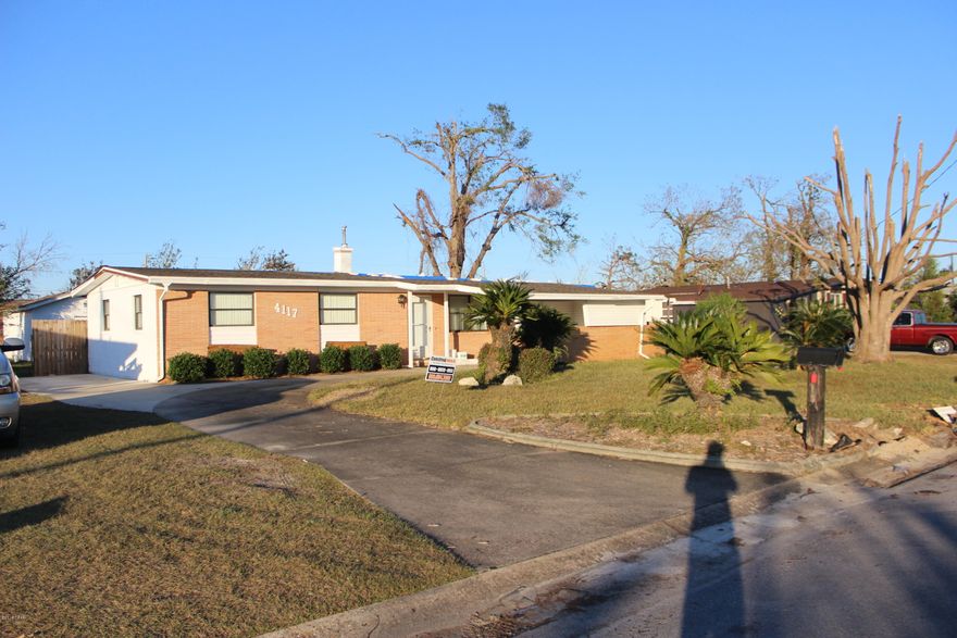 Investors luck!! This property is ready for investor to come take over and start repairs. with minimum damage this is a perfect flip house. with the west side of the house minor damage. East side of home needs work and will need new roof. Beautiful backyard and a little landscape and this property will be back to where it was. Massive in ground pool with big shed in back yard. Looking at remodeling a personal home this is a great start for you! Schedule your showing today!