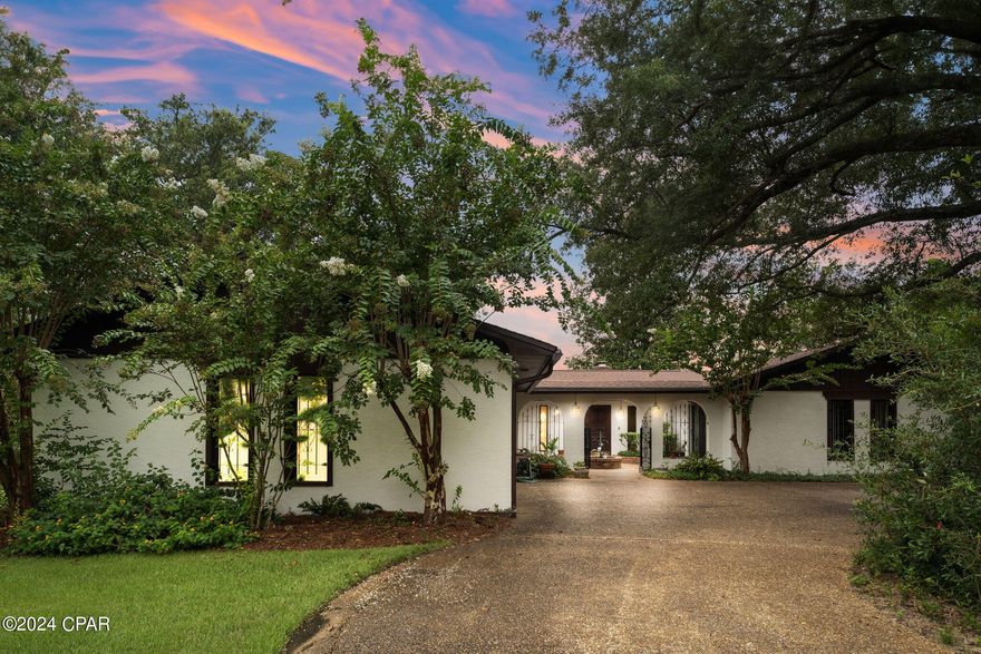 NEW REDUCED PRICE!!! Welcome to this exceptional 3 bedroom, 2 and 1/2 bathroom waterfront retreat featuring a park-like setting! This home combines comfort and natural beauty making it a rare find with 126' of waterfront with deep water access. The open water view of the bay, along with the yard adorned with majestic live oak trees is perfect for relaxation and entertainment. Home is in Flood Zone X.
Recent updates include a new roof (replaced in 2019). newer water heater, new sod and sprinkler system, and fresh exterior paint. The septic tank is 5 years old and the drain field was replaced about 8 years ago. The home has a Culligan water filtration system. The dock is 5 years old; you can launch your boat, fish, or relax by the waters edge.
As you enter the home you are greeted with a spacious, open living room with a wood burning fireplace. The bedrooms are large and you could easily make the dining room into a fourth bedroom by just adding a door, The kitchen and both full baths have been tastefully remodeled. This home combines modern updates with timeless charm and is conveniently located with easy access to Tyndall Air Force base, shopping, dining, and schools.
This delightful home is move-in ready and waiting for you to make it your own. Don't miss the opportunity to make this exceptional property your new home. Seller will pay for new roof on dock.
Schedule a showing today! Measurements are approximate. Verify if important.