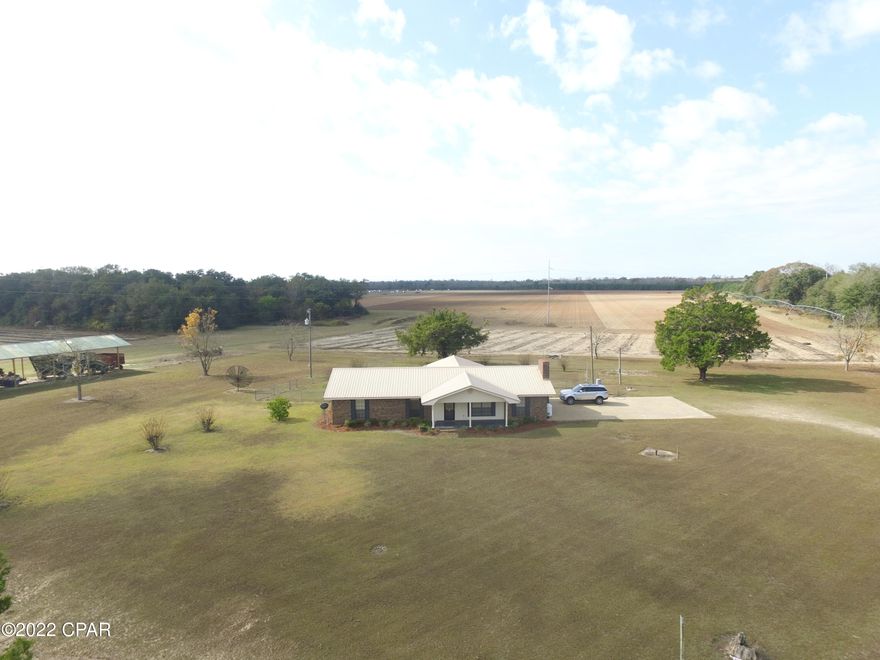 CURRENTLY UNDER CONTRACT, SELLER WILL CONSIDER BACKUP OFFERS.  Check out this beautiful 4/2 brick home located on over two acres in the country.  Home has a large living room with fireplace, kitchen and dining area that are open to each other.  Metal roof was replaced in 2018 and HVAC is fairly new. The bedroom closest to the dining room has it's on private entrance and could be used as den, office, game room ect.  Bathrooms have been updated.  Large fenced in back yard.  Home is in fantastic shape and ready for your family to make it their home.  Square footage is estimated and should be confirmed by appraisal.  Make your appointment today.