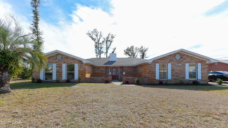 CURRENTLY UNDER CONTRACT SELLER STILL ACCEPTING BACK UP OFFERS! Fully Renovated 4 Bedroom / 2 Bath all Brick Home with a POOL! NEW 3D HOME TOUR available to view! Located in an area surrounded by other large homes in this quiet centrally located residential neighborhood close to Tyndall AFB and shopping.  New Kitchen from cabinets to  appliances. New bath fixtures huge living room has a real wood fireplace and high vaulted ceilings. Completely Renovated! Large porch off the living room where you can get to pool area. New Quartz countertops through out entire home all new fixtures and appliances, New Filter and pool pump from Tropical Pools who also services this pool. Courtyard has many possibilities as you enter home. through new mahogany entry door.  Move in Ready!