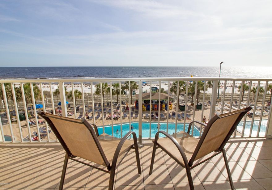 This beautifully updated 4th floor unit is turn-key and rental-ready with a GREAT rental history! Unit 419 has an updated kitchen, water resistant wood-look vinyl plank flooring, tile in bathroom and kitchen, washer/dryer in unit, and custom furnishings. The complex is PACKED with amenities, and this unit is in the perfect location on the 4th floor with an amazing view! CLEAN and UPDATED!!