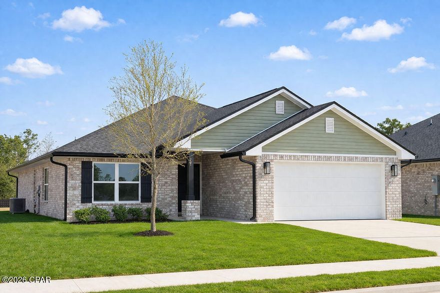 Discover the elegance of the 1820 Floor Plan by Adams Homes.This thoughtfully designed layout offers the perfect balance of comfort and style. Step into a spacious living area that welcomes you with its open concept, allowing for seemless entertaining and relaxation. The kitchen boasts modern appliances, ample counterspace and a convenient breakfast bar. Retreat to the master suite, featuring a generous walk-in closet and an ensuite bathroom. Three additional bedrooms add versatility for a growing family or guests. This 1820 floor plan includes a covered patio perfect for enjoying outdoor gatherings or quiet moments. With Adams Homes attention to detail and impeccable craftsmanship this home is an ideal choice for those seeking both practicality and sophistication.