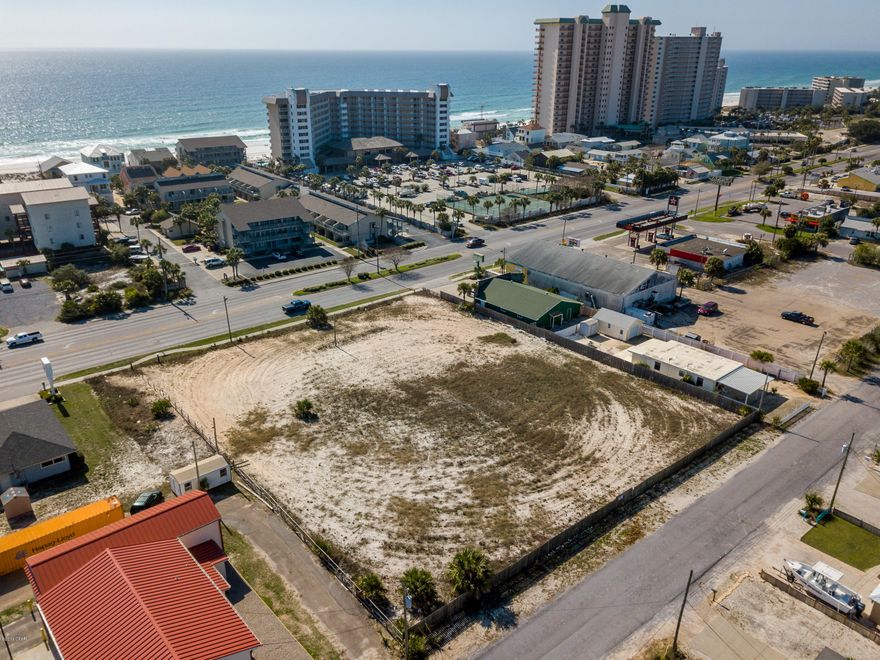 Seller will Subordinate the land on this beautiful 1 acre property across Thomas Drive and walking distance to the beach. There are five lots totalling 1 acre. The property is zoned C-1 and has been cleared. Ideal location for townhomes, detached single family (18 units) or Commercial Business. Property includes 5 parcels: 30768-010-000, 30766-021-000, 30766-022-000, 30766-030-000, 30768-020-000. Great location with a high visibility and walking distance to the beach. There are numerous restaurants, shops and kid friendly. Great road frontage with city water and sewer available. Seller will provide each lot to builder on suboordination and to be paid 20% on gross sale of home. This will be on each lot. Possibility to build 18 single family homes as other builders have done on. Thomas Drive. If you are a builder and dont have the funds to purchase the land but do have the funds to build, we will provide the land.