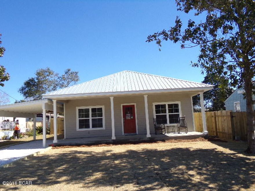 NEW CONSTRUCTION JUST MINUTES FROM THE GULF OF MEXICO - OPEN FLOOR PLAN -  KITCHEN WITH GRANITE COUNTER TOPS, STAINLESS APPLIANCES, PANTRY - TILE  FLOORS ON ALL LIVING AREA AND BATHROOMS - LARGE CUSTOM MASTER BATHROOM WITH DOUBLE VANITIES AND SEPERATE TILED SHOWER WITH GLASS DOORS - EXTRA LARGE CLOSETS - NINE FOOT CEILINGS - REAR EXTRA LARGE PRIVACY FENCED YARD - CARPORT - LARGE FRONT PORCH - METAL ROOF - IRRIGATION SYSTEM - CLOSE TO PIER PARK, RESTUARANTS AND SCHOOLS