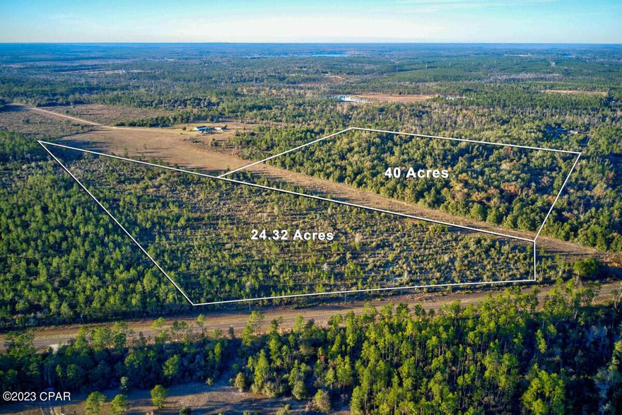 Uncover the charm of this rare 64.32-acre gem in Fountain, FL! 40 and 24.32-acre agricultural lots combined just 10 minutes from Alford, FL! Accessible via a paved road, ideal for a dream home or lucrative agricultural development. With low annual taxes of $52.16, highly buildable and no HOA! Electricity available; water and septic needed. A1 Zoning, close to top-rated schools, and attractions.