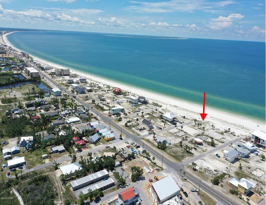 You don't get many chances to own one of the originally platted 100' beachfront lots in Mexico Beach. Lots in Mexico Beach don't get any better than having this amount of beach frontage and located well off of the noise from Hwy 98. This is currently the only lot of this caliber available in Mexico Beach. It is zoned for a single family home and has already been permitted through DEP by Southeastern Consulting Engineers and the permit includes an elevated pool. (Property is seaward of the CCCL and requires a DEP permit) A large footprint of approximately 38 feet deep by 65 feet wide has been approved by FDEP. This is the best of the best in Mexico Beach and won't last long.