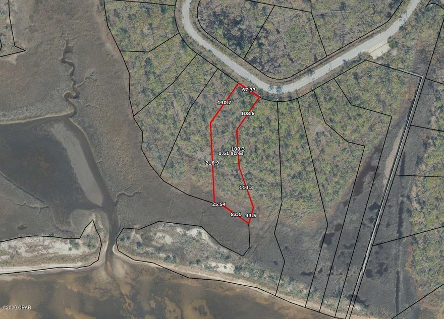 Beautiful bayview lot on East Bay with potential to seek a dock permit.  The homeowners association isn't active, so no association fees at this time.  Currently requires well and septic, but dry lined for water and sewer when it becomes available.